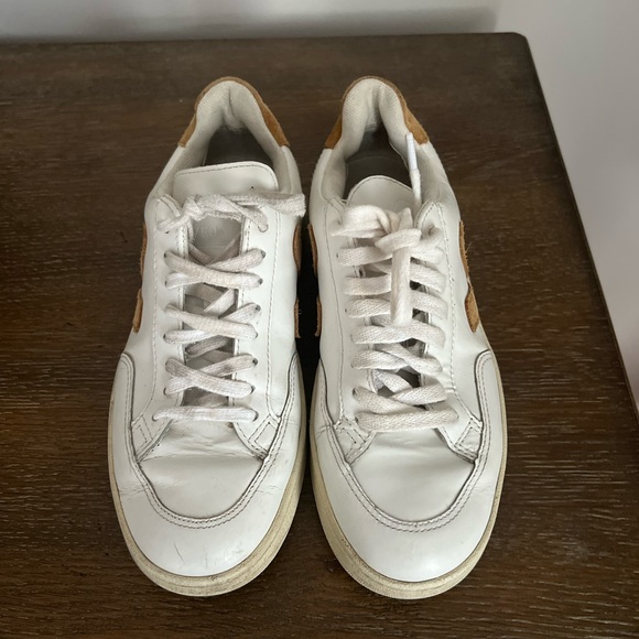 VEJA Sneakers V-12 extra white camel sneakers in 5 - Picture 4 of 7